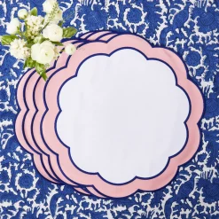 Mrs. Alice Sofia Pink Appliqué Placemats (Set of 4)< Placemats