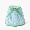 Mrs. Alice Soft Blue & Green Lotus Bow Lampshade (18cm)< Lampshades