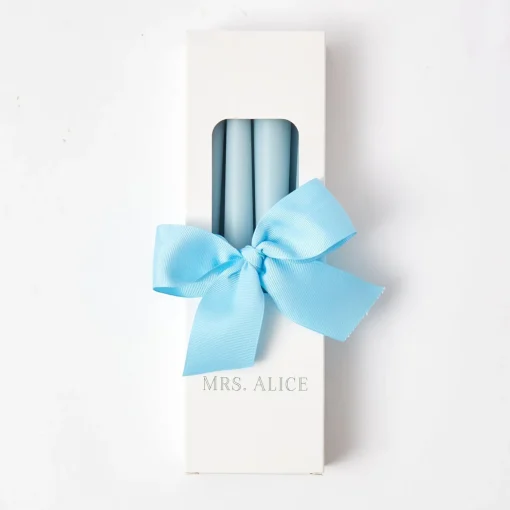 Mrs. Alice Soft Blue Candles (Set of 8)< Summer Candleware | Candles