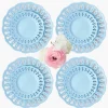 Mrs. Alice Soft Blue Lace Dinner & Starter Plates (Set of 8)< Summer Crockery | Crockery Sets
