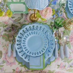 Mrs. Alice Soft Blue Lace Dinner & Starter Plates (Set of 8)< Summer Crockery | Crockery Sets