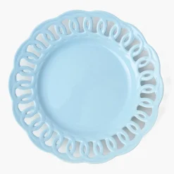 Mrs. Alice Soft Blue Lace Dinner Plate< Summer Crockery | Dinner Plates