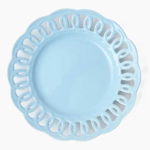 Mrs. Alice Soft Blue Lace Dinner Plate< Summer Crockery | Dinner Plates