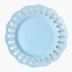 Mrs. Alice Soft Blue Lace Dinner Plates (Set of 4)< Summer Crockery | Dinner Plates