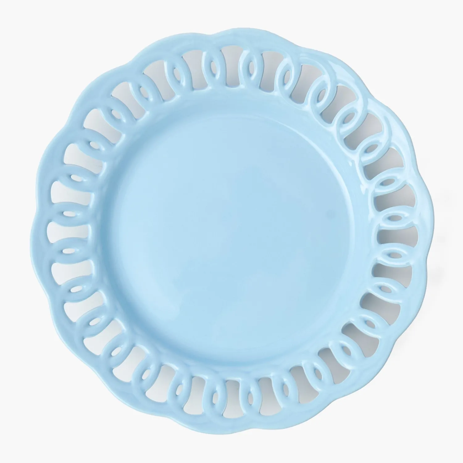 Mrs. Alice Soft Blue Lace Dinner Plates (Set of 4)< Summer Crockery | Dinner Plates