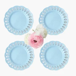 Mrs. Alice Soft Blue Lace Starter Plates (Set of 4)< Summer Crockery | Starter Plates