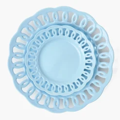 Mrs. Alice Soft Blue Lace Starter Plates (Set of 4)< Summer Crockery | Starter Plates