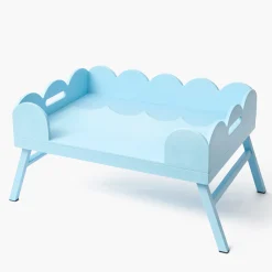 Mrs. Alice Soft Blue Lacquer Breakfast Tray< Trays | For Her