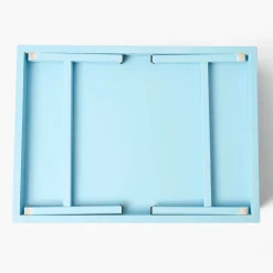 Mrs. Alice Soft Blue Lacquer Breakfast Tray< Trays | For Her