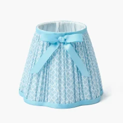 Mrs. Alice Soft Blue Lotus Bow Lampshade (18cm)< Lampshades