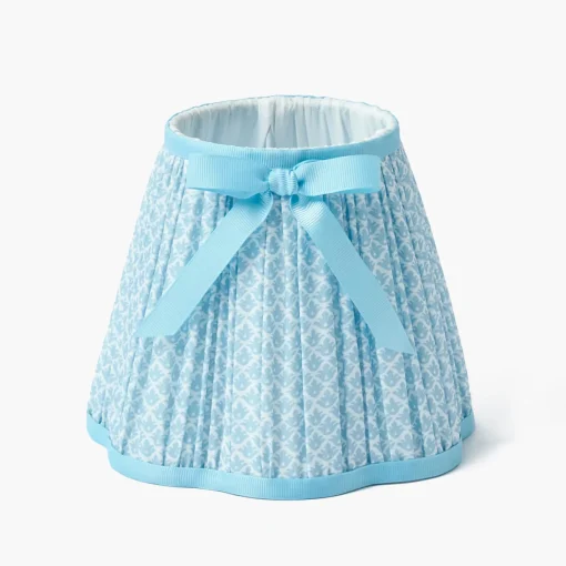 Mrs. Alice Soft Blue Lotus Bow Lampshade (18cm)< Lampshades