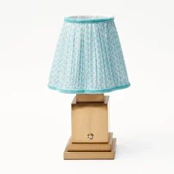 Mrs. Alice Soft Blue Lotus Lampshade (18cm)< Lampshades