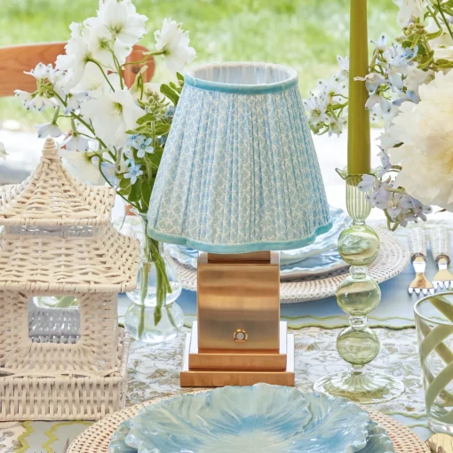 Mrs. Alice Soft Blue Lotus Lampshade (18cm)< Lampshades