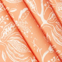 Mrs. Alice Soft Coral Chelsea Square Fabric< Serena Fresson Fabrics