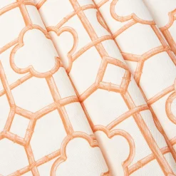 Mrs. Alice Soft Coral Shaded Bamboo Fabric< Serena Fresson Fabrics