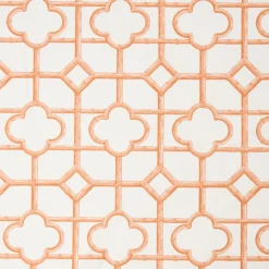 Mrs. Alice Soft Coral Shaded Bamboo Fabric< Serena Fresson Fabrics