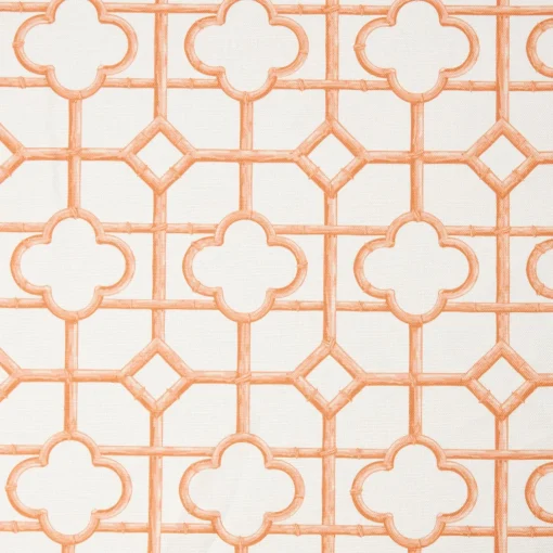 Mrs. Alice Soft Coral Shaded Bamboo Fabric< Serena Fresson Fabrics