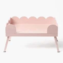 Mrs. Alice Soft Pink Lacquer Breakfast Tray< Trays | For Her