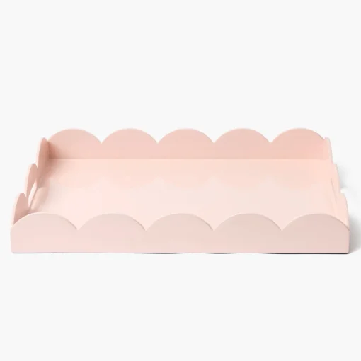 Mrs. Alice Soft Pink Lacquer Tray< Trays | For Her