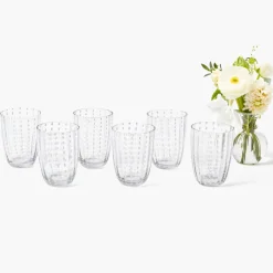 Mrs. Alice Speckle Water Glasses (Set of 6)< Summer Glassware | Glasses