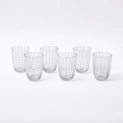 Mrs. Alice Speckle Water Glasses (Set of 6)< Summer Glassware | Glasses