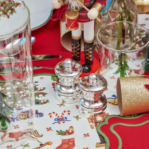 Mrs. Alice Sterling Silver Salt & Pepper Set (Pair)< Crockery Sets | For The Hostess