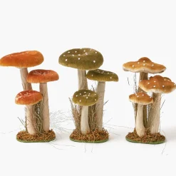 Mrs. Alice Tall Mixed Mushroom Set< Year-round Decorations | Autumn Decorations