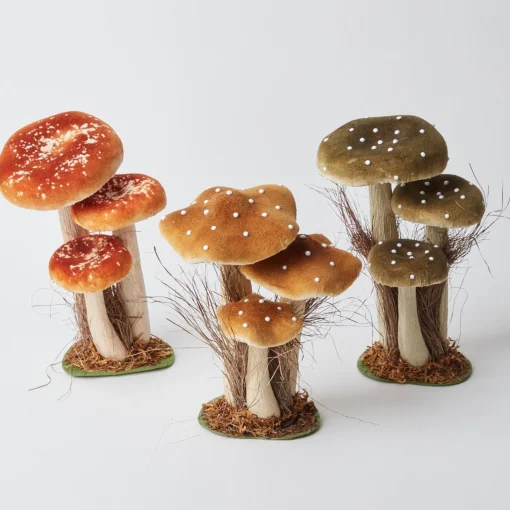 Mrs. Alice Tall Mixed Mushroom Set< Year-round Decorations | Autumn Decorations