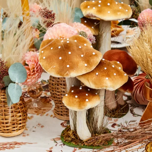 Mrs. Alice Tall Mixed Mushroom Set< Year-round Decorations | Autumn Decorations