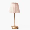 Mrs. Alice Tall Rechargeable Lamp with Pink Lotus Shade (18cm)< Rechargeable Table Lamps