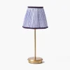 Mrs. Alice Tall Rechargeable Lamp with Lilac Lotus Shade (18cm)< Rechargeable Table Lamps