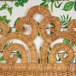 Mrs. Alice The Grand Rattan Mirror< Mirrors