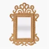 Mrs. Alice The Small Grand Rattan Mirror< Mirrors