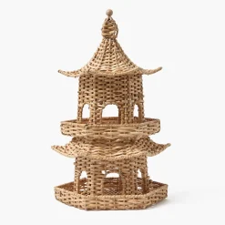Mrs. Alice Thea Rattan Pagoda Lantern - 45cm< Year-round Decorations | Spring Decorations