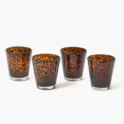 Mrs. Alice Tortoiseshell Glasses (Set of 4)< Summer Glassware | Glasses