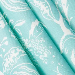 Mrs. Alice Turquoise Chelsea Square Fabric< Serena Fresson Fabrics