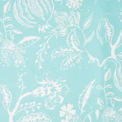 Mrs. Alice Turquoise Chelsea Square Fabric< Serena Fresson Fabrics