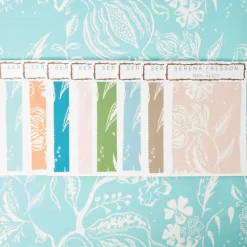 Mrs. Alice Turquoise Chelsea Square Fabric< Serena Fresson Fabrics