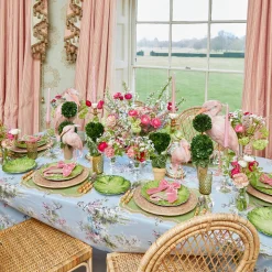 Mrs. Alice Valérie Green & Pink Napkins (Set of 4)< Napkins | Mrs. Alice Monogram