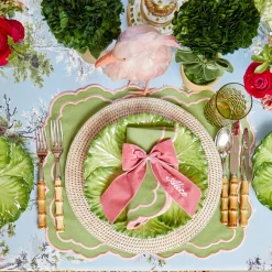 Mrs. Alice Valérie Green & Pink Placemats (Set of 4)< Placemats
