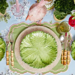 Mrs. Alice Valérie Green & Pink Placemats (Set of 4)< Placemats