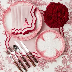 Mrs. Alice Valérie Pink Napkins (Set of 4)< Napkins | Mrs. Alice Monogram