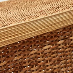 Mrs. Alice Vivienne Rattan Scalloped Console Table< Furniture | Furniture