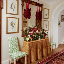 Mrs. Alice Vivienne Rattan Scalloped Console Table< Furniture | Furniture