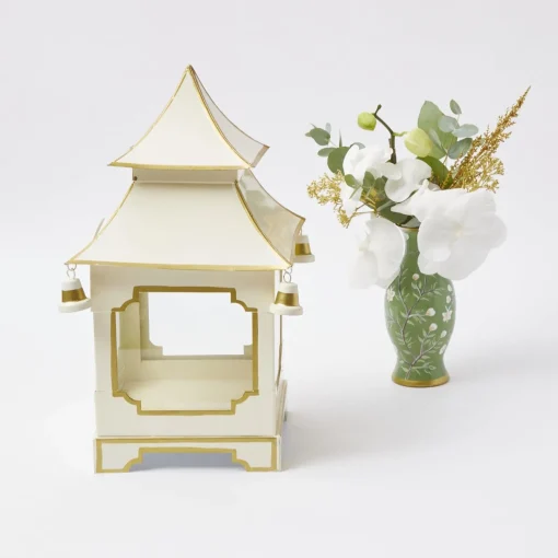 Mrs. Alice White & Gold Pagoda Lantern< Year-round Decorations | Christmas Decorations