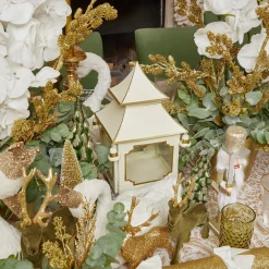 Mrs. Alice White & Gold Pagoda Lantern< Year-round Decorations | Christmas Decorations