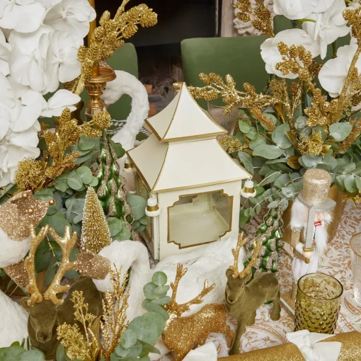 Mrs. Alice White & Gold Pagoda Lantern< Year-round Decorations | Christmas Decorations