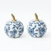 Mrs. Alice White Chinoiserie Tole Pumpkin (Pair)< Autumn Decorations