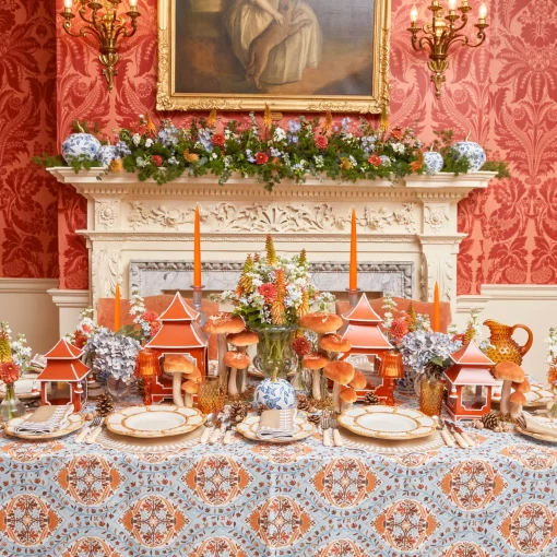 Mrs. Alice White Chinoiserie Tole Pumpkin Family< Autumn Decorations