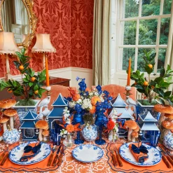 Mrs. Alice White Chinoiserie Tole Pumpkin (Pair)< Autumn Decorations